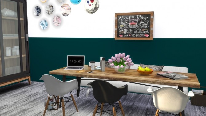 Sims 4 MODERN DINING at MODELSIMS4
