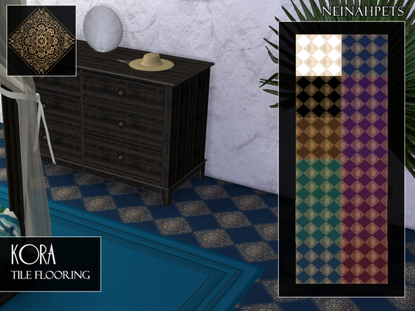 Sims 4 Kora Tile Flooring by neinahpets at TSR