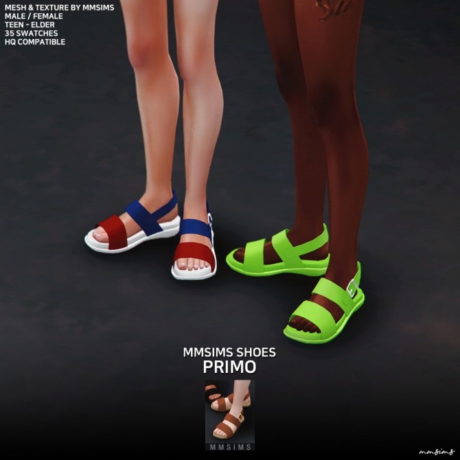 Sims 4 Primo Sandals at MMSIMS