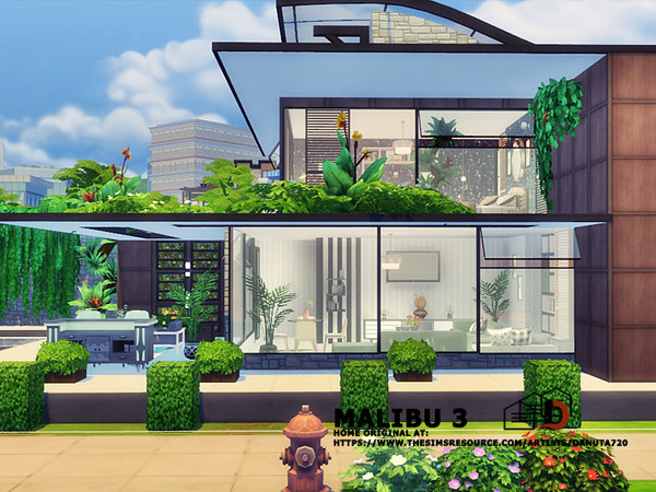 Sims 4 Malibu 3 villa by Danuta720 at TSR