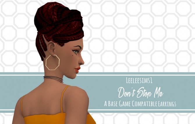 Sims 4 Don’t Stop Me Earrings at leeleesims1