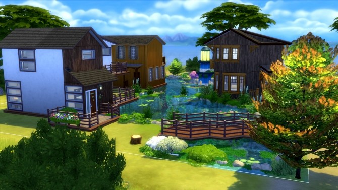 Sims 4 Chalets du Lac by valbreizh at Mod The Sims
