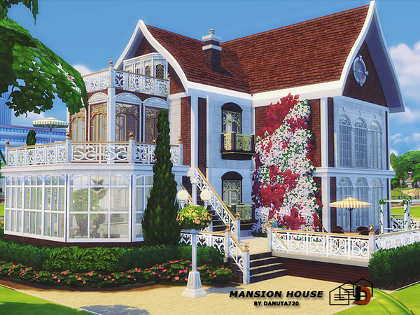 Sims 4 Mansion house by Danuta720 at TSR