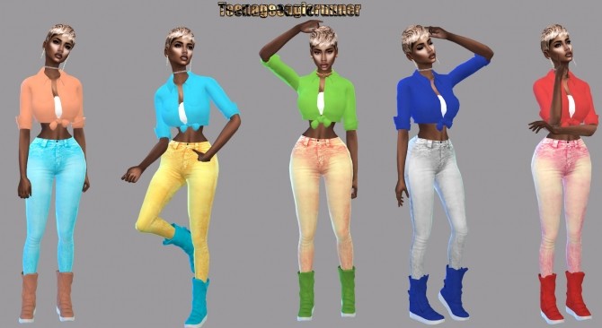 Sims 4 I Love Colors Collection at Teenageeaglerunner