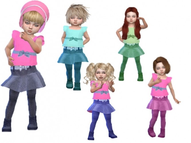 T55 Toddler Girl Set At Trudie55 Sims 4 Updates