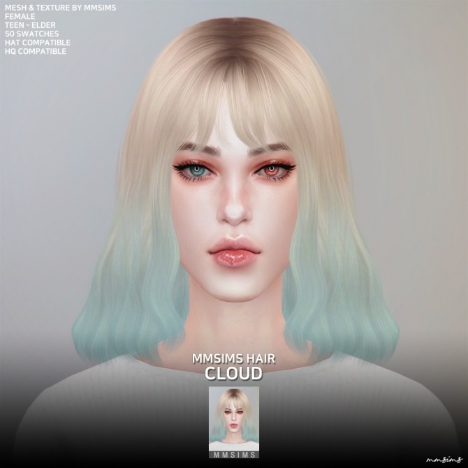 Sims 4 AF Hair 21 Cloud at MMSIMS