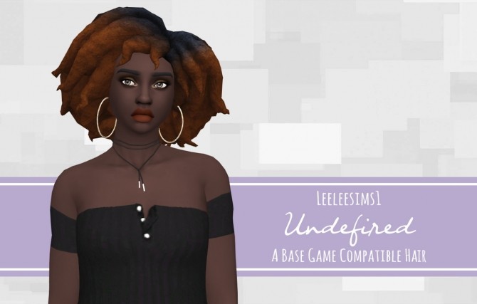 Sims 4 Undefined BG Hair at leeleesims1