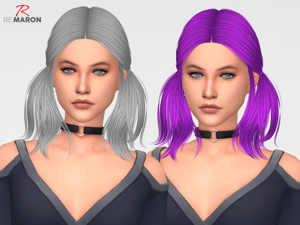 Sims 4 Comet Hair Retexture by remaron at TSR