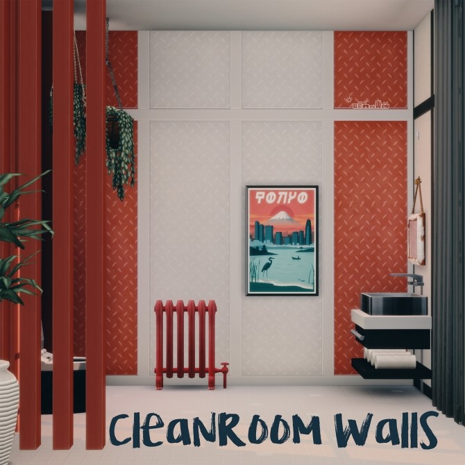Sims 4 CLEANROOM WALLS at Picture Amoebae