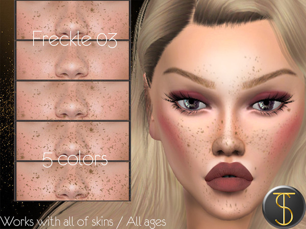 Sims 4 Freckles 04 by turksimmer at TSR