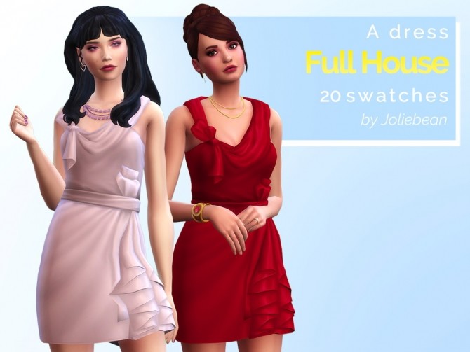 Sims 4 Full House short dress at Joliebean