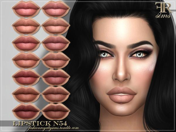 Sims 4 FRS Lipstick N54 by FashionRoyaltySims at TSR