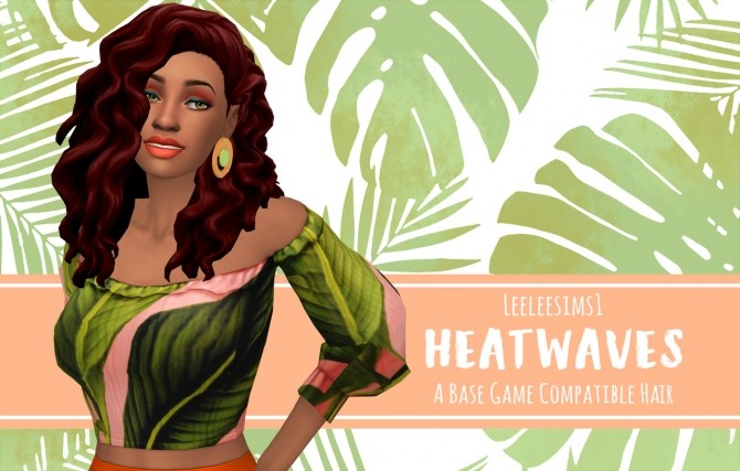 Sims 4 Heatwaves BG Compatible Hair at leeleesims1