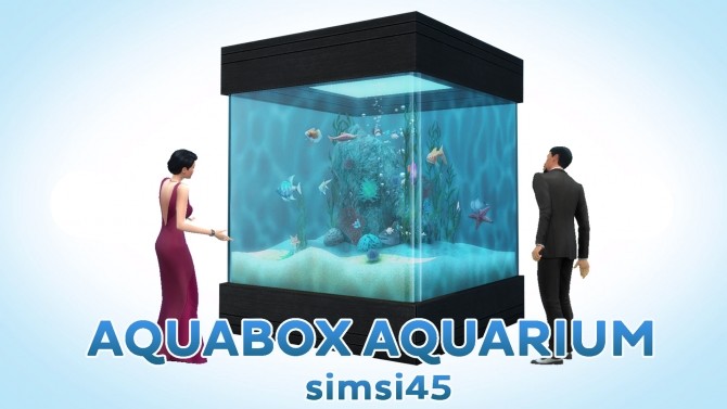 Sims 4 Aquabox Aquarium Conversion by simsi45 at Mod The Sims