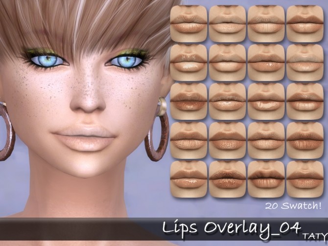 Sims 4 Lips 04 overlay at Taty – Eámanë Palantír