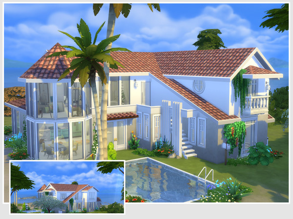 Sims 4 Meryem house by philo at TSR
