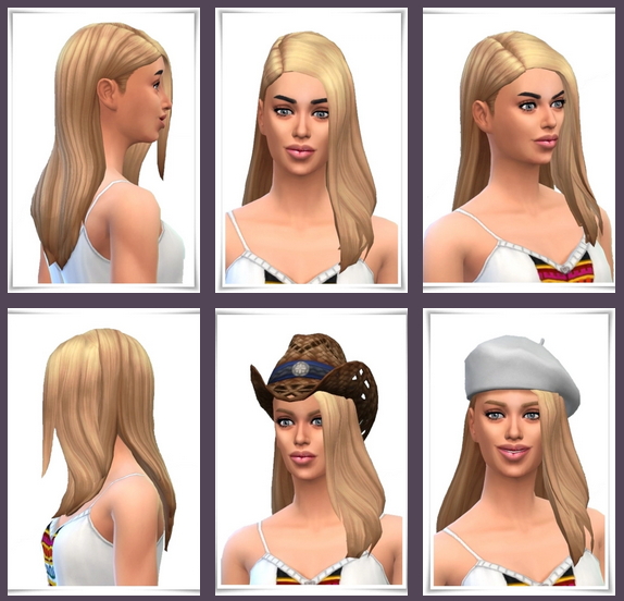 Sims 4 Full Side Part Straight Hair at Birksches Sims Blog