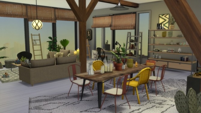 Sims 4 Paper Shop apartment by SundaySims at Sims Artists