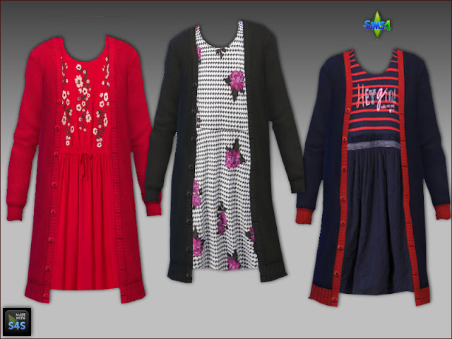 Sims 4 Dresses for girls by Mabra at Arte Della Vita