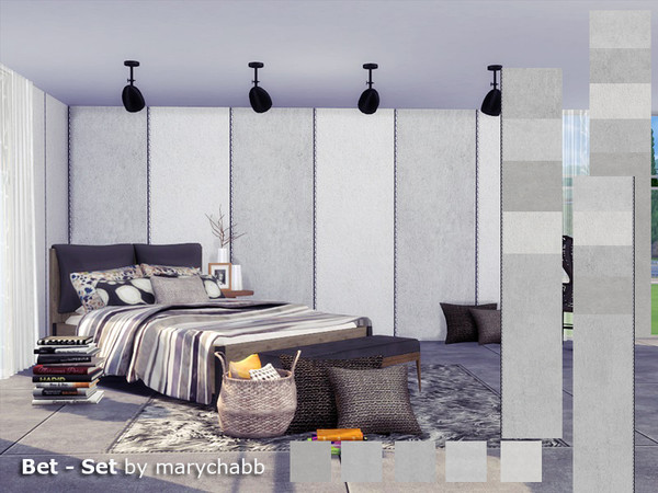 Sims 4 Bet Set Walls and Floors by marychabb at TSR