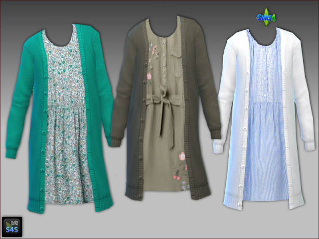 Sims 4 Dresses for girls by Mabra at Arte Della Vita