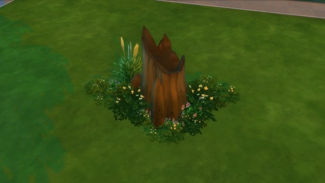 Sims 4 Liberated Single Tree Stump by SatiSim at Mod The Sims