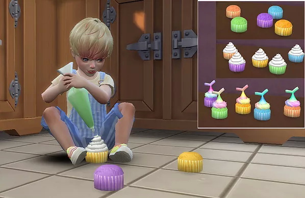 Sims 4 Cup Cake sets at A luckyday