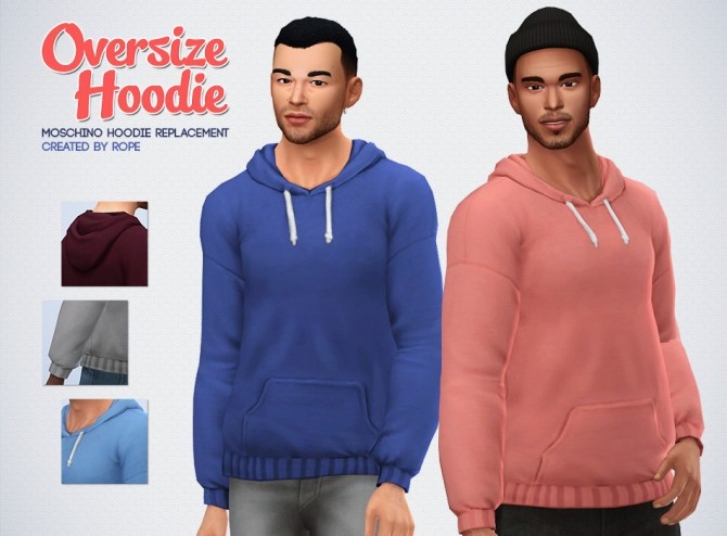 Sims 4 Oversize Hoodie at Simsontherope