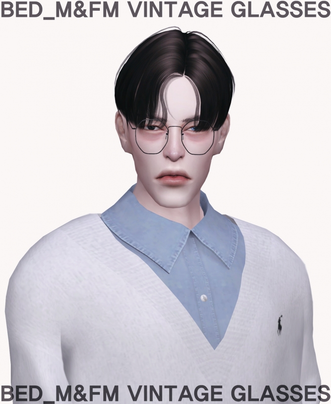 M&FM vintage glasses at Bedisfull – iridescent » Sims 4 Updates