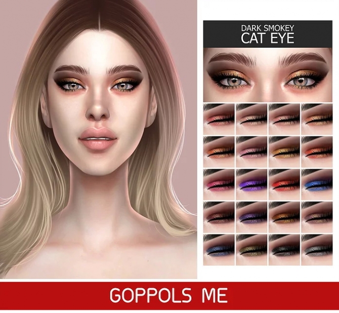 Gpme Gold Dark Smokey Cat Eye At Goppols Me Sims 4 Updates