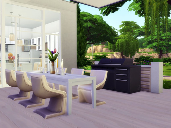 Sims 4 Mila house by marychabb at TSR