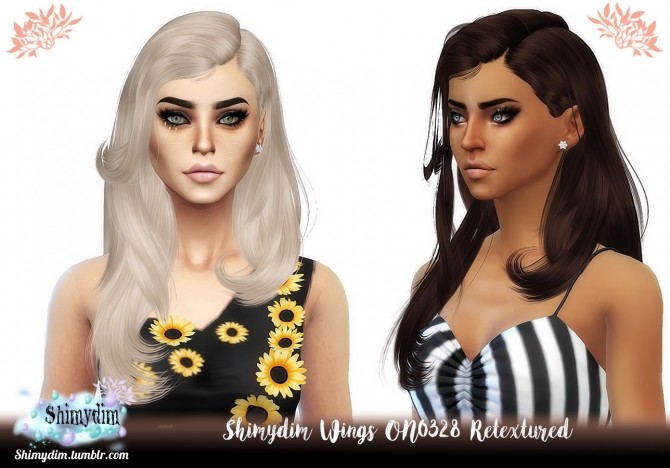Sims 4 Wings ON0328 Hair Retexture Naturals + Unnaturals at Shimydim Sims