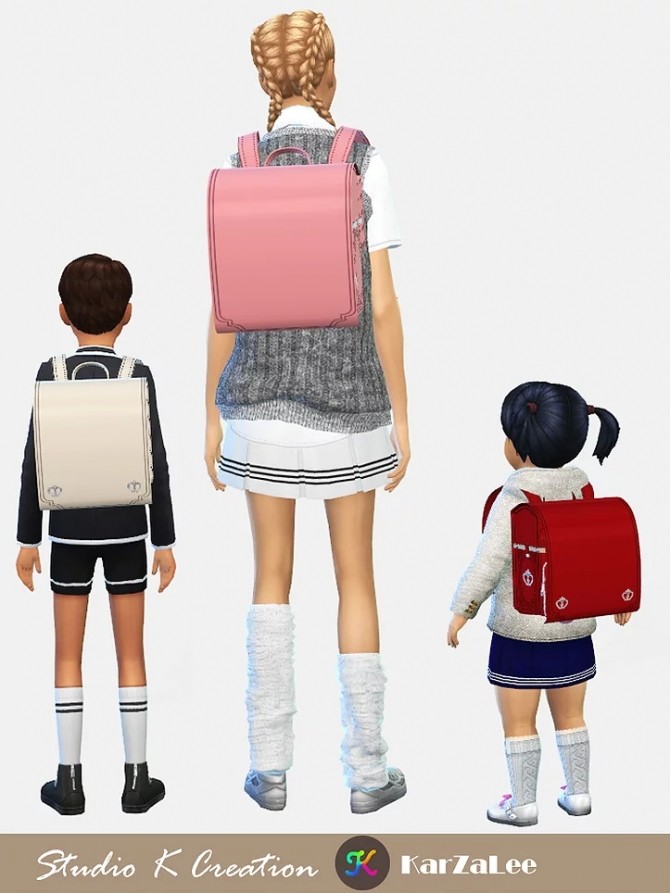Sims 4 Randoseru backpack at Studio K Creation