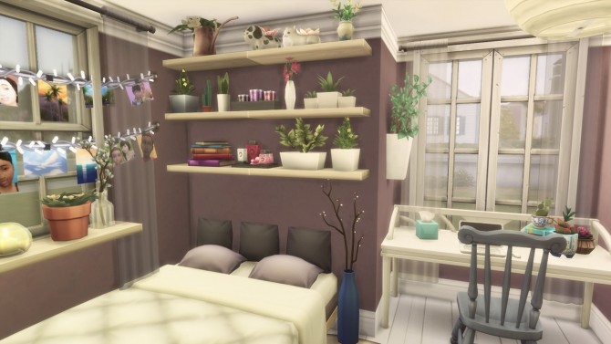 Sims 4 Cozy Bedroom at GravySims