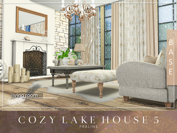Sims 4 Cozy Lake House 5 by Pralinesims at TSR