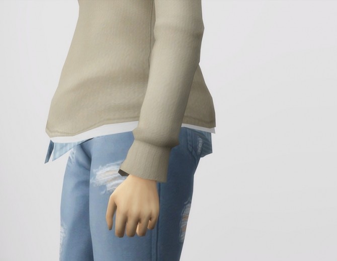 Sims 4 Basic sweater 2 F (27 colors) at Rusty Nail