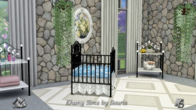 Sims 4 Emmanuelle cradle by Souris at Khany Sims