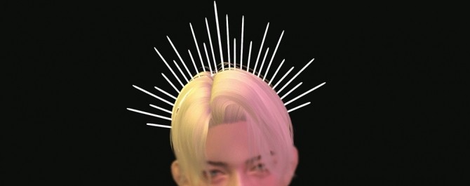 Sims 4 M head halo effect at Bedisfull – iridescent