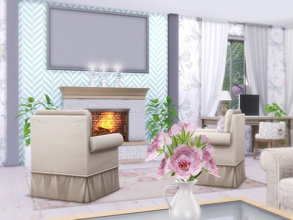 Sims 4 Eveline house by MychQQQ at TSR