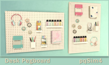 Pegboard Desk at pqSims4