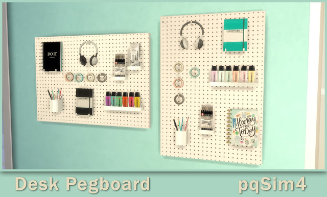 Sims 4 Pegboard Desk at pqSims4