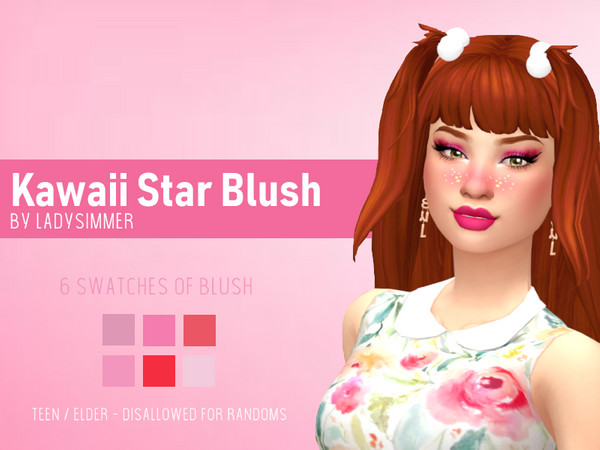Sims 4 Kwaii Star Blush by LadySimmer94 at TSR