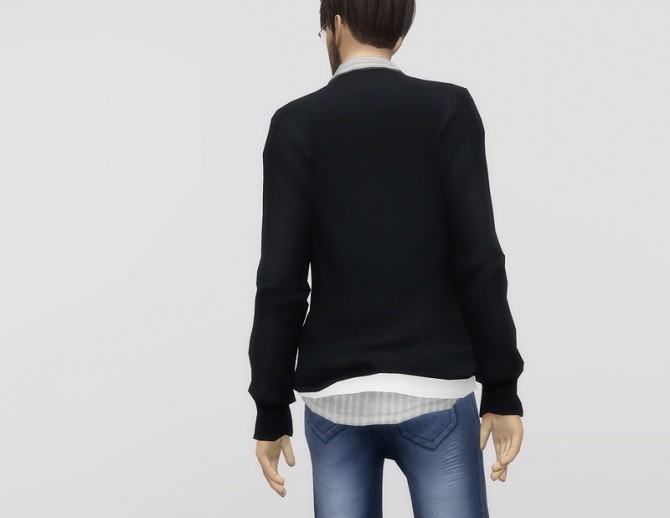 Sims 4 Basic sweater 2 M (27 colors) at Rusty Nail