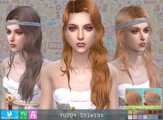Sims 4 YU204 Shields hair (P) at Newsea Sims 4