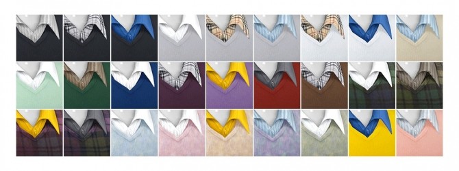 Sims 4 Basic sweater 2 M (27 colors) at Rusty Nail