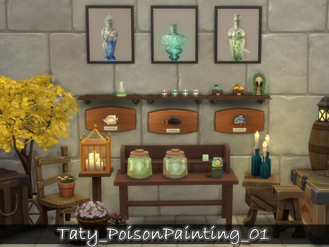 Sims 4 Poison paintings 01 at Taty – Eámanë Palantír