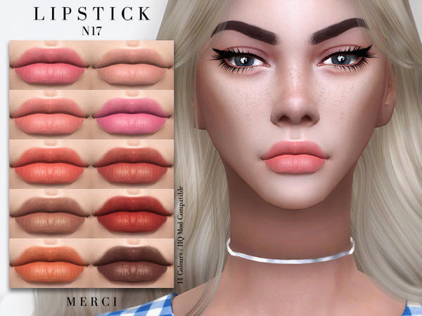 Sims 4 Lipstick N17 by Merci at TSR