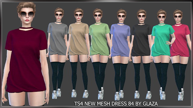 Sims 4 Dress 84 (P) at All by Glaza
