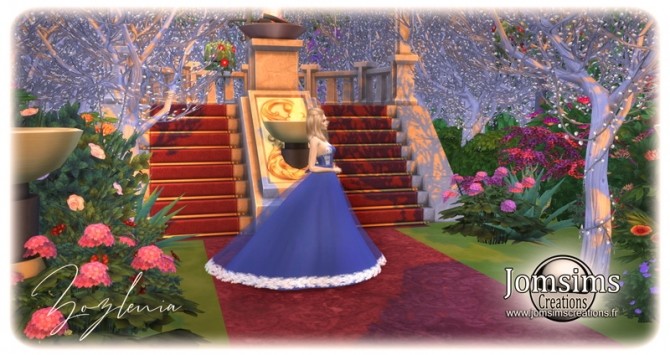 Sims 4 Zozlenia wedding dress at Jomsims Creations
