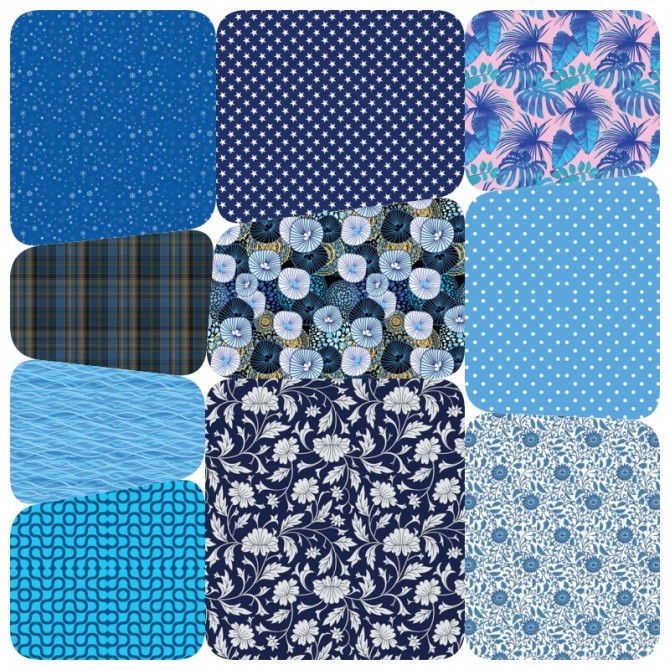 Sims 4 Collection 90 Blue Pattern at Annett’s Sims 4 Welt